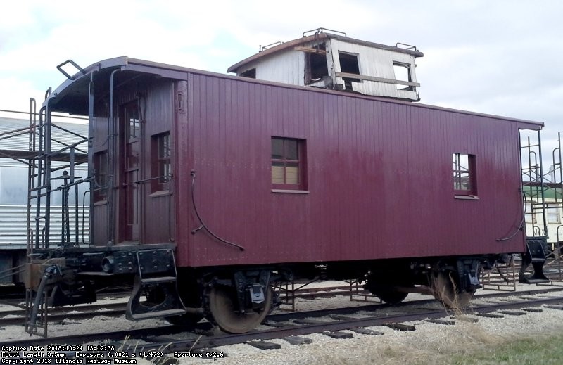 PRR Bobber caboose side painted