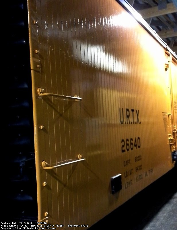 URTX insulated box painted Milwaukee Road refurbished