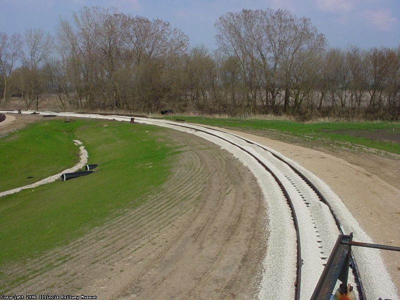 Fresh Ballast on New Lead to yard 14  April 2005