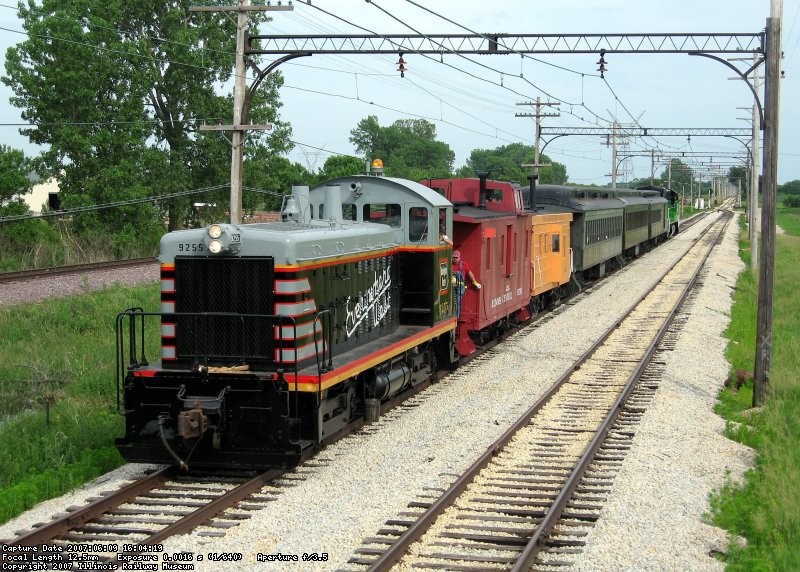 The "hospital" train makes its way west after the BN5383 had mechanical problems
