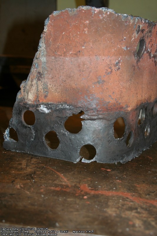 The piece removed showing the problem