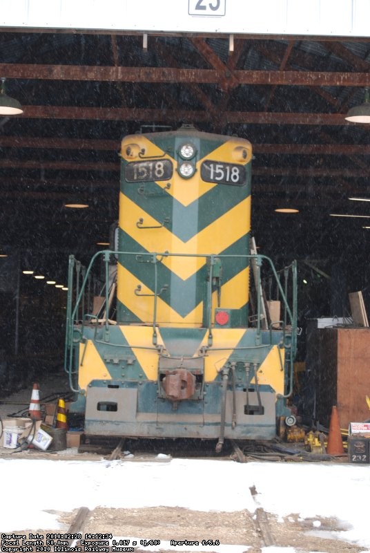 The original 1518 Sits in the barn before moving into the heated section
