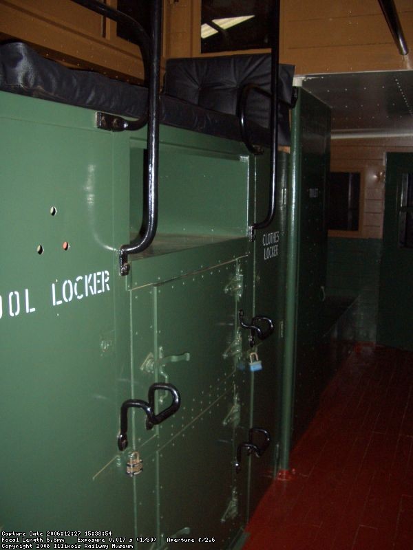 12.27.06 - A VIEW OF THE FINSIHED INTERIOR.  THE TOOL LOCKER HAS THE ORIGINAL INVENTORY OF REQUIRED TOOLS AND PARTS STENCILLED ON THE DOOR INTERIOR.  ALL OF THE TOOLS AND EQUIPMENT, EXCEPT FLARES, REMAIN IN THE LOCKER.