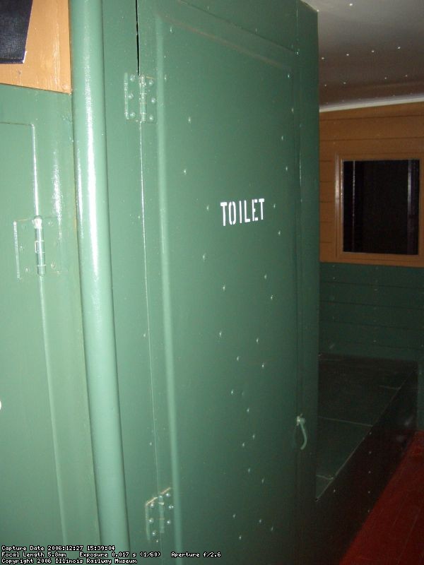 12.27.06 - DOOR TO THE TOILET, WHICH WAS ADDED IN THE 1950'S.