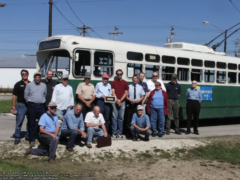The attendees for the Rededication of the Glenn M. Andersen Trolley Bus Garage on October 01, 2005.