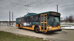 Seattle Gillig at the Wagner Loop on the first test trip.  11/25/2015