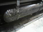 Heavy duty degreaser applied to trucks and tanks on CBQ 9255 before pressure washing. Heavy duty degreaser applied to trucks and tanks on CBQ 9255 before pressure washing.