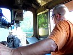 Engineer Dave Hawley handles the UP mainline enroute to the IRM on the UP's Belvidere Sub.