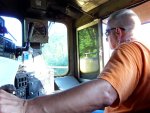 Engineer Dave Hawley handles the UP mainline enroute to the IRM on the UP's Belvidere Sub.