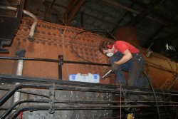 Brian needle chipping the firebox