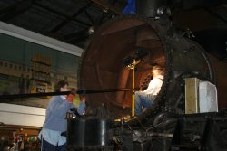 Nancy and Ed loading tubes