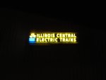 Illinois Central Electric Trains Sign on front of barn 6 Illinois Central Electric Trains Sign on front of barn 6