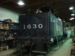 1630 in the shop; at the time of the photo they had her full of water checking for any leaks from welding