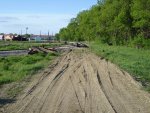 The lead for yard 15 and new streetcar line looking North The lead for yard 15 and new streetcar line looking North