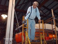 Jeff Steaming a Roof Slat