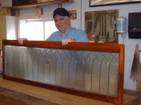 Ray Schmid with First Exterior Upper Sash Feb, 2012