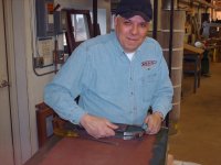 Ray Schmid Preparing the Traps for Installation