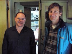 Warren Newhauser and Larry Kuehn pause for a smile