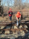 Hand Spiking at Schmidt siding