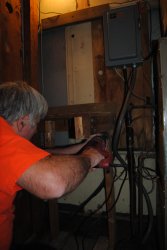 Mark Gellman removing cabinet legs