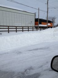 Taken 2/16/14 from the steam lead looking at the door leading into barn 9 from Mike McCraren.