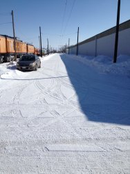 Looking east on 2/16/14 towards Electric Park from Mike McCraren.