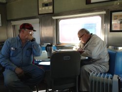 Michael Baksic with Bob Hunter at lunch in the Birmingham