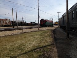 The first train of 2014 coming into station track 1