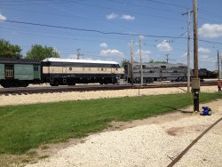 The Coach train being pulled by Silver Pilot and BN-1 - Photo by Michael McCraren