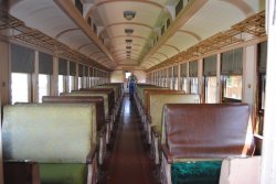 John McKelvey in the rear of the DM&IR 84 coach - Photo by Shelly Vanderschaegen