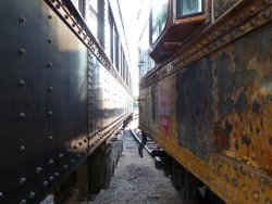 DM&IR 84 spotted on track 31 next to the Dyno so Mike B. and Mark G. could inspect it on Sunday morning - Photo by Brian LaKemper