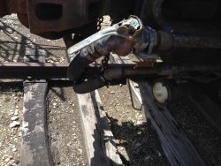 New air signal hose (lower hose) - Photo by Warren Newhauser