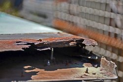 There is much work required to repair the rust damage at the bottom of this door - Photo by Jon Habegger