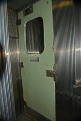 Because of the wall angle, installing a door at the kitchen end will be challenging - Photo by Jon Habegger