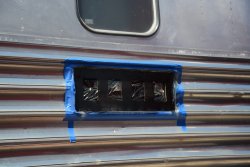 Amtrak installed plate removed from Pacific Peak number board - Photo by Jon Habegger