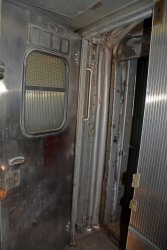 A door has been modified to fit the Birmingham vestibule on the kitchen end - Photo by Jon Habegger