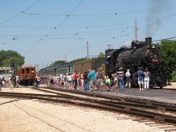 A good crowd of visitors were waiting for the 1630 boarding call - Photo by Pauline Trabert