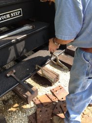 Ray doing step repair - Photo by Michael McCraren