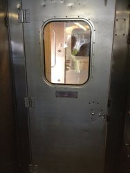 Pullman Standard door with window in place - Photo by Michael McCraren