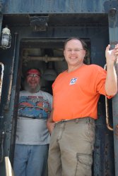 Chuck Trabert and Warren Newhauser on the X-5000 - Photo by Shelly Vanderschaegen