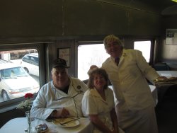 The breakfast crew - Michael McCraren, Shelly Vanderschaegen, and Mark Gellman - Photo by Jeff Calendine