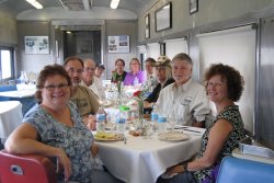 Michael McCraren (3rd on left) with his class reunion in the Birmingham - Photo by Shelly Vanderschaegen