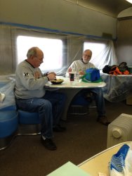 Kevin Kriebs and Jon Habegger at lunch - Photo by Michael McCraren