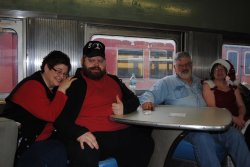 Susan and David Stepek sit with Michael Baksic and Shelly Vanderschaegen - Photo courtesy of Shelly Vanderschaegen