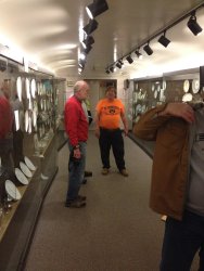 Jon Habegger, Paul Matchett and Mark Gellman discuss one of the displays - Photo by Michael McCraren