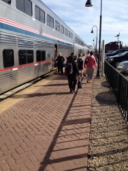 Passengers boarding the Southwest Chief - Photo courtesy of Michael McCraren