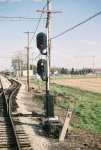 Signal 72 Eastbound West Station Switch. US&S N-2 signals. CNS&M RR