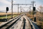 Signals 311 and 313 at West Johnson Siding. US&S R-2, AT&SF RR