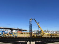 The electical supply arch is removed