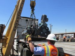 Loading the trucks